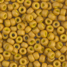 Miyuki rocailles Perlen 6/0 - Matte opaque mustard 6-1233